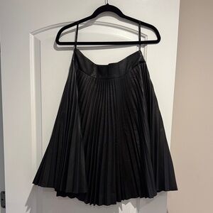 Karen Millen Black A-Line Pleated Skirt